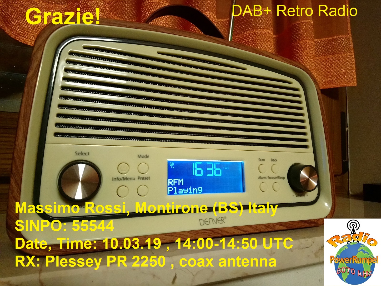 E QSL Karte von Radio PowerRumpel