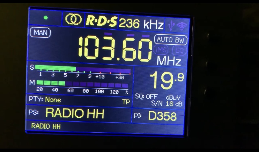 FM Empfang von Radio Hamburg indoor in Velbert mit TEF 6686