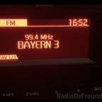 FM Empfang von Bayern 3 auf 99.4MHz vom Ochsenkopf in Velbert-Tönisheide