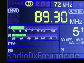 FM Empfang von BBC R2 vom Sender Holme Moss indoor in Velbert mit TEF 6686