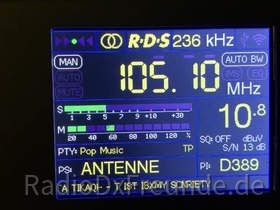 FM Empfang Antenne Niedersachsen vom Sender Rosengarten indoor mit TEF 6686